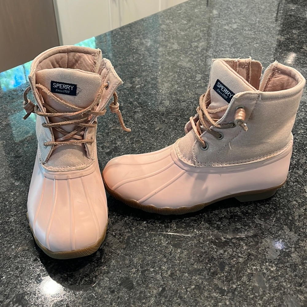 Sperry Big Kid's Saltwater Sparkle Duck Boot
